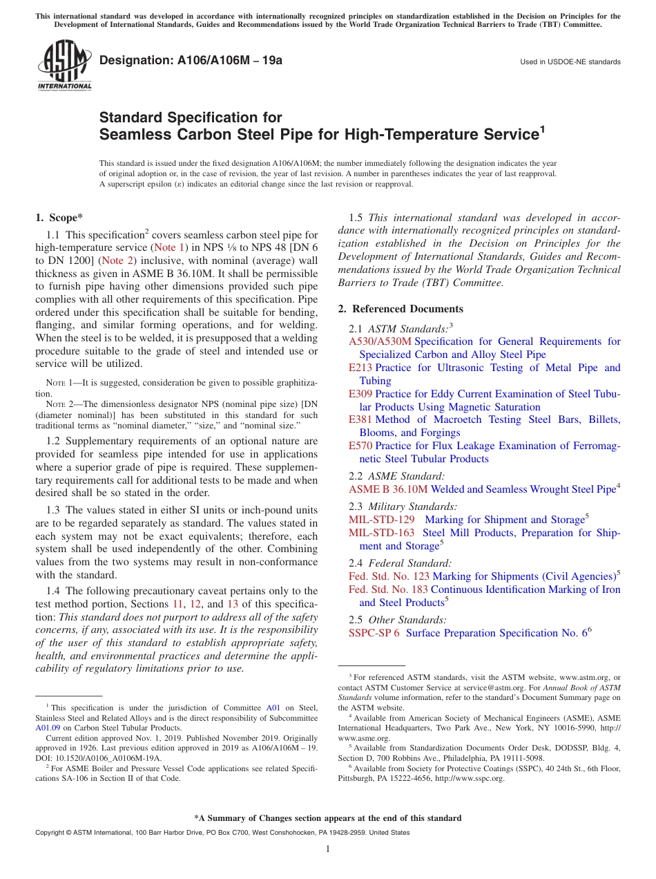 ASTM A106 - A 106M - 19a.pdf_第1页