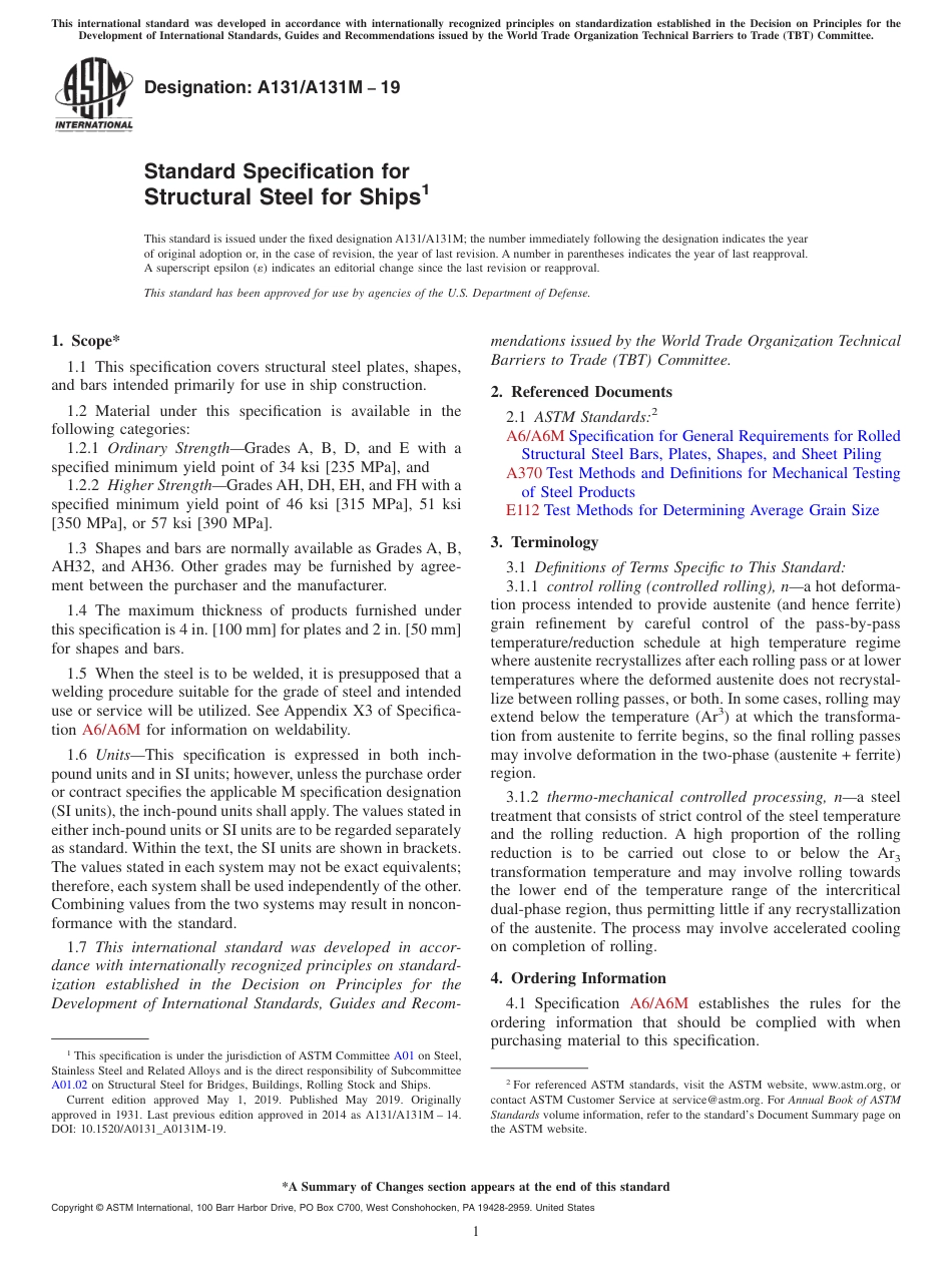 ASTM A131 - A 131M - 19.pdf_第1页