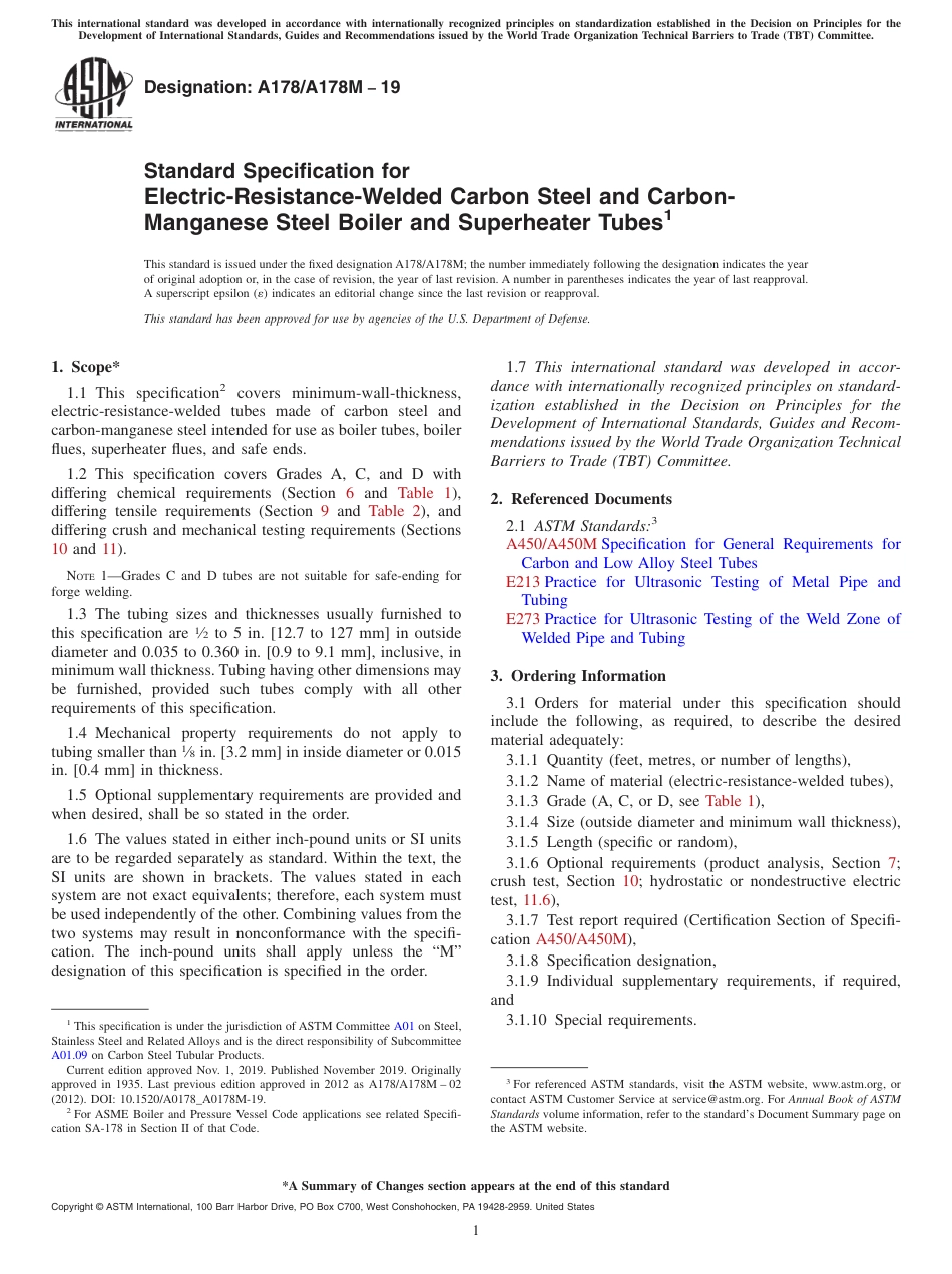 ASTM A178 - A 178M - 19.pdf_第1页