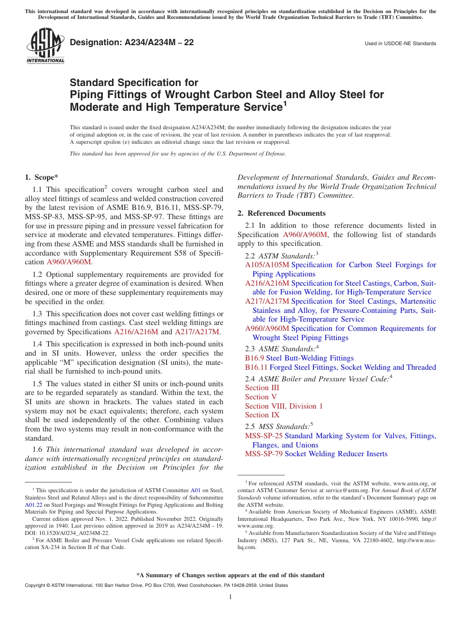 ASTM A234 - A234M - 22.pdf_第1页