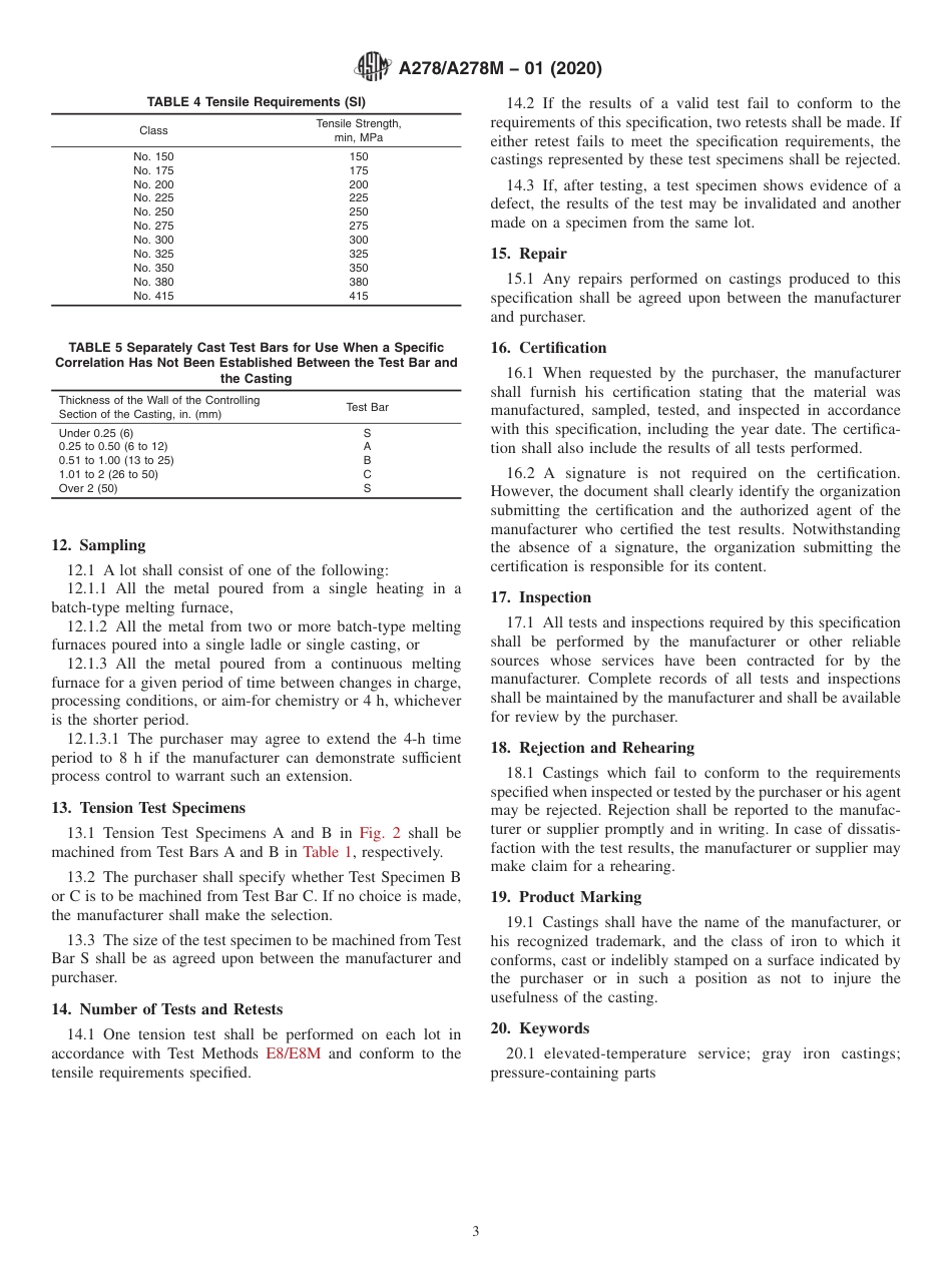 ASTM A278 - A 278M - 01 (2020).pdf_第3页