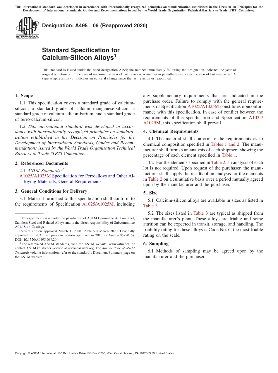 ASTM A495 - 06 (2020).pdf_第1页