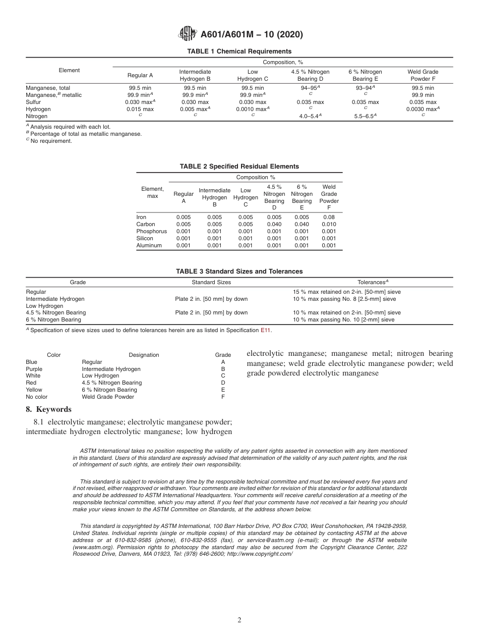 ASTM A601 - A 601M - 10 (2020).pdf_第2页