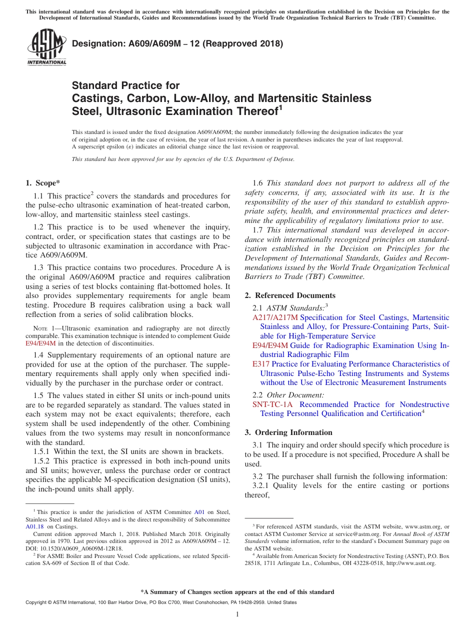 ASTM A609A609M-12(2018)  1.02.pdf_第1页