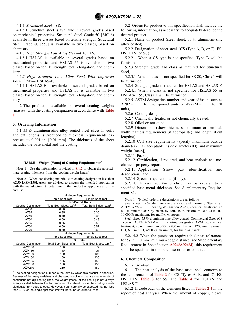 ASTM A792 - A 792M - 23.pdf_第2页