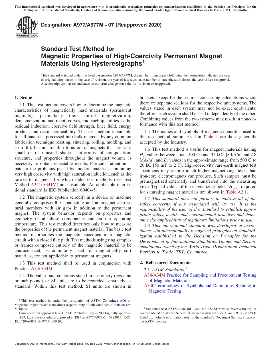 ASTM A977 - A 977M - 07 (2020).pdf_第1页