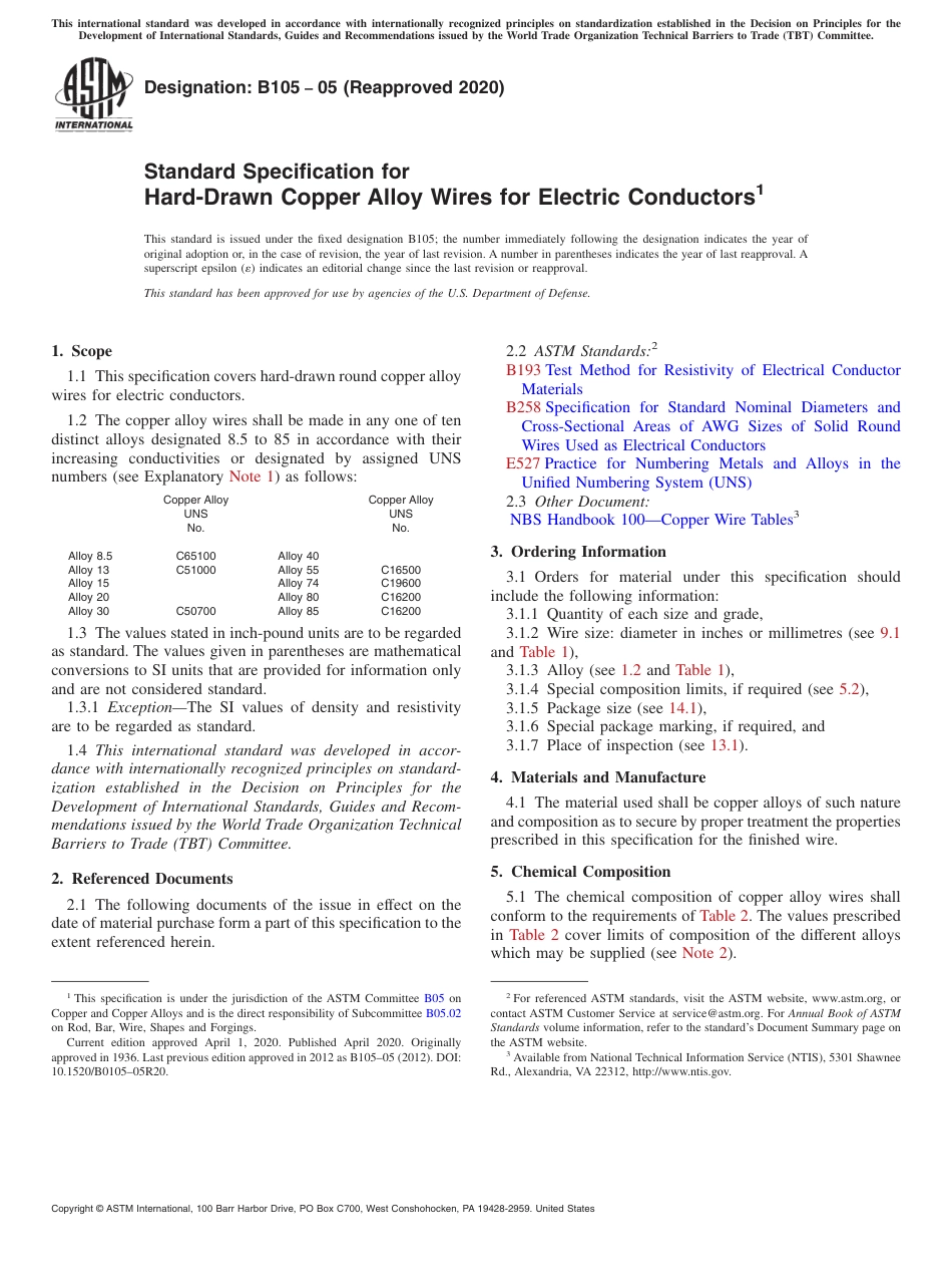 ASTM B105 - 05 (2020).pdf_第1页