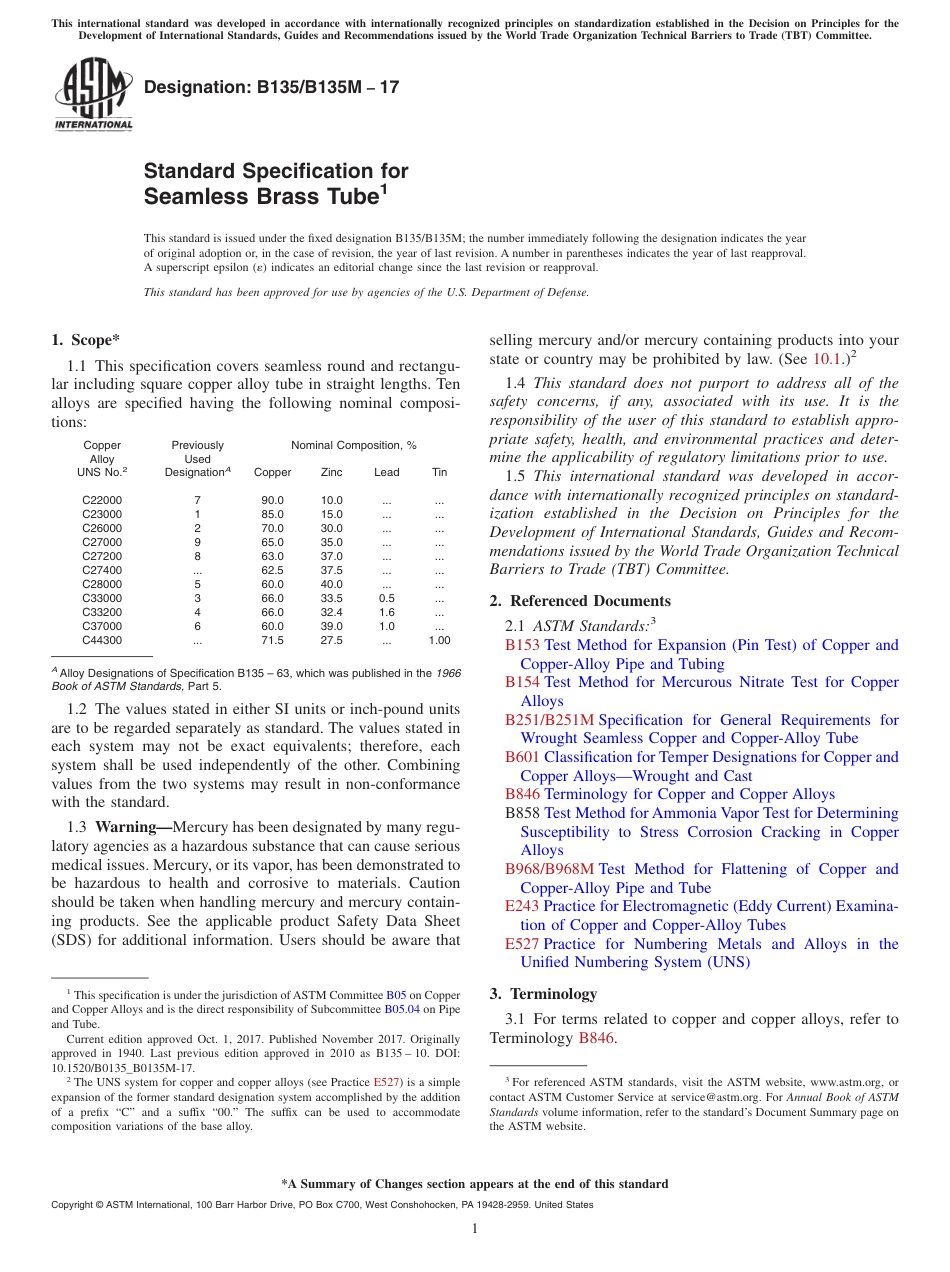 ASTM B135 - B 135M - 17.pdf_第1页