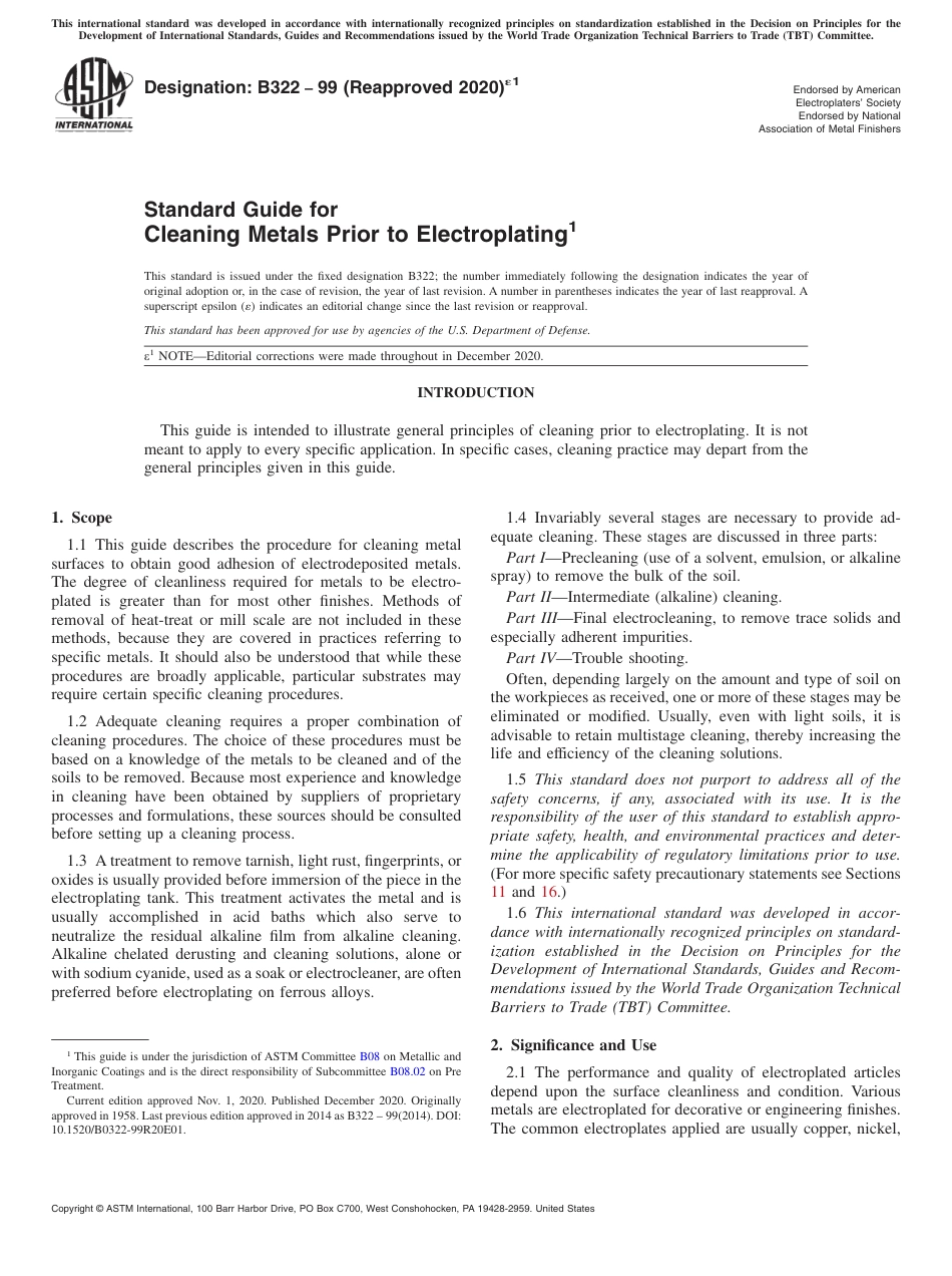 ASTM B322 - 99 (2020)e1.pdf_第1页