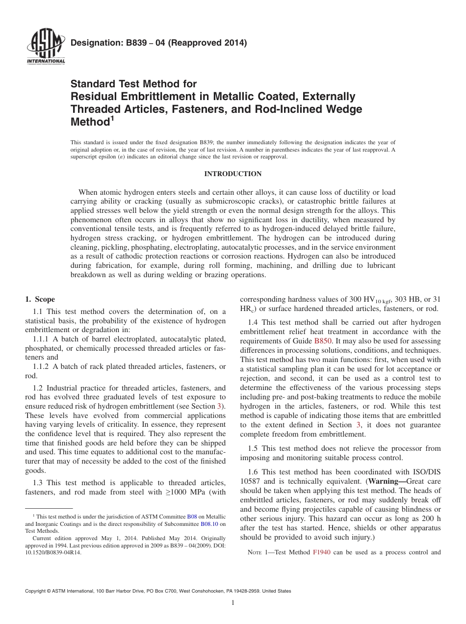 ASTM B839 - 04 (2014).pdf_第1页
