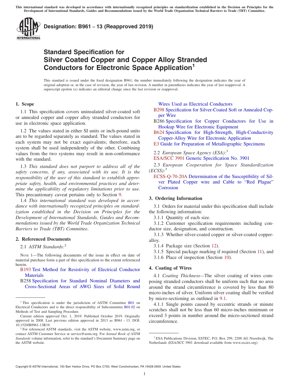 ASTM B961 - 13 (2019).pdf_第1页