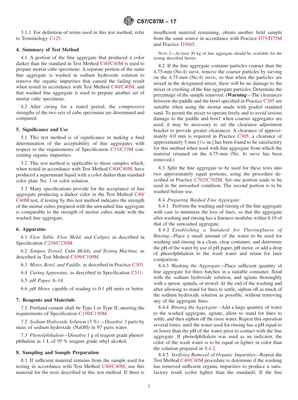 ASTM C87 - C87M - 17.pdf_第2页