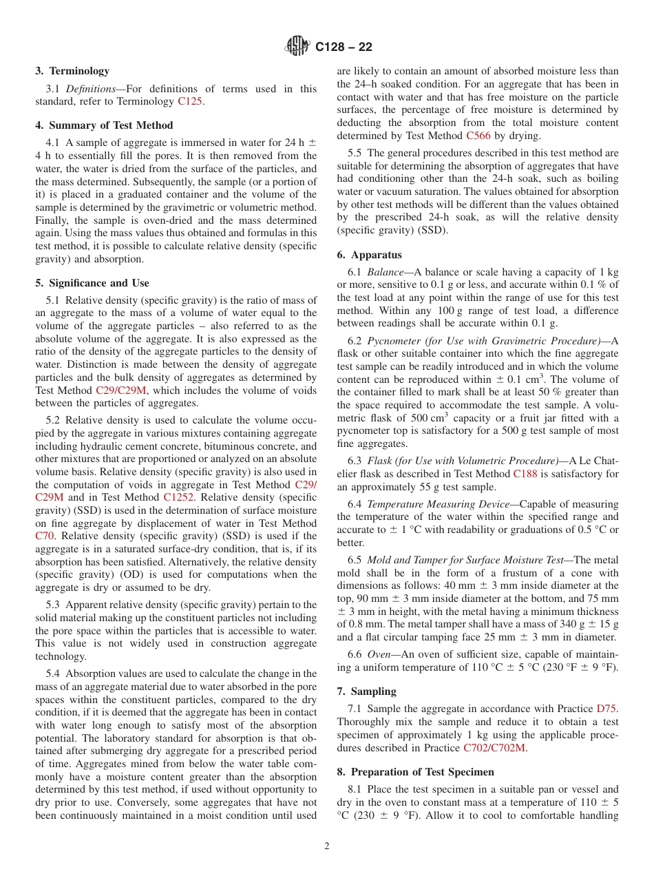 ASTM C128 - 22.pdf_第2页