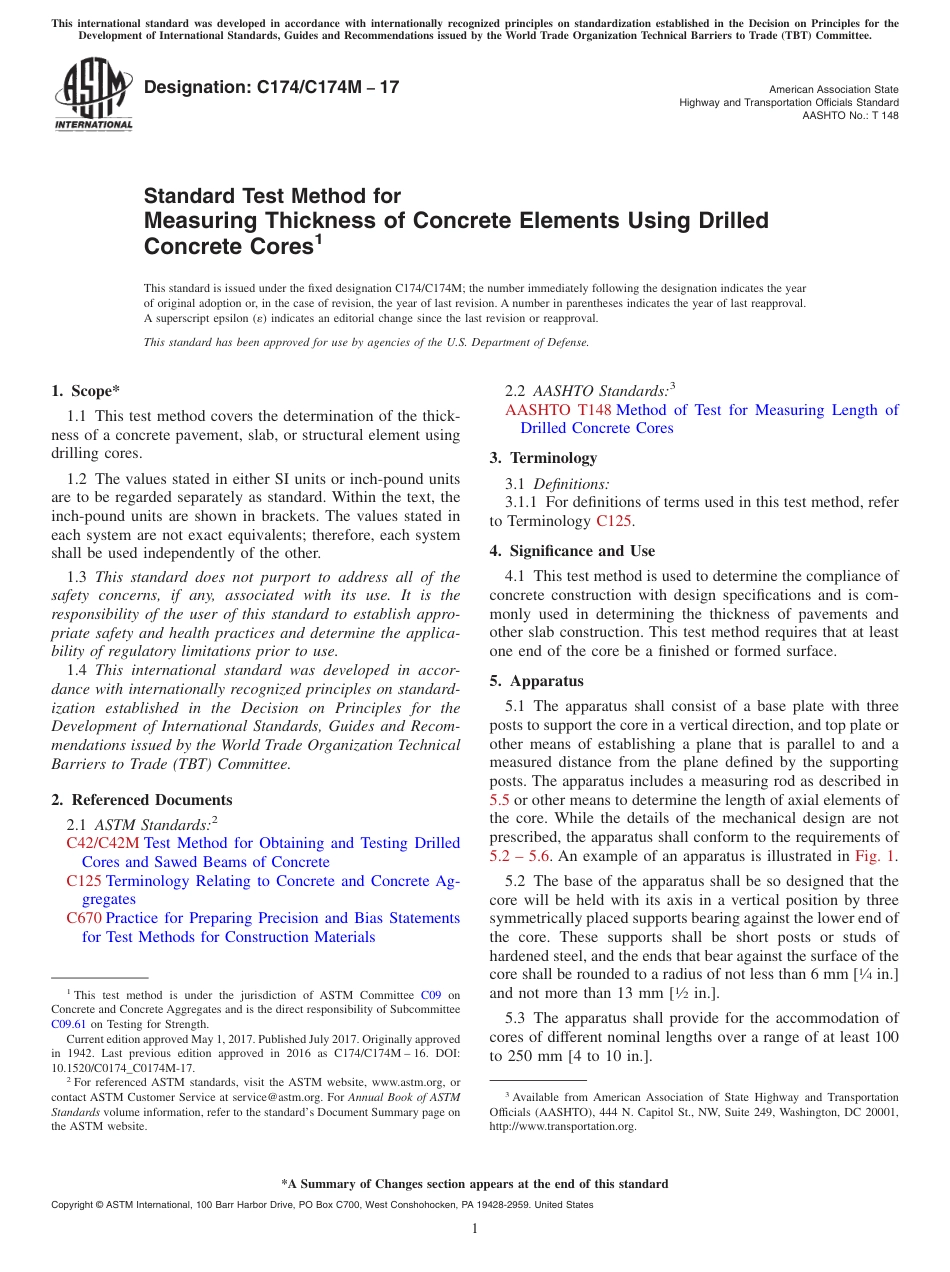 ASTM C174 - C 174M - 17.pdf_第1页