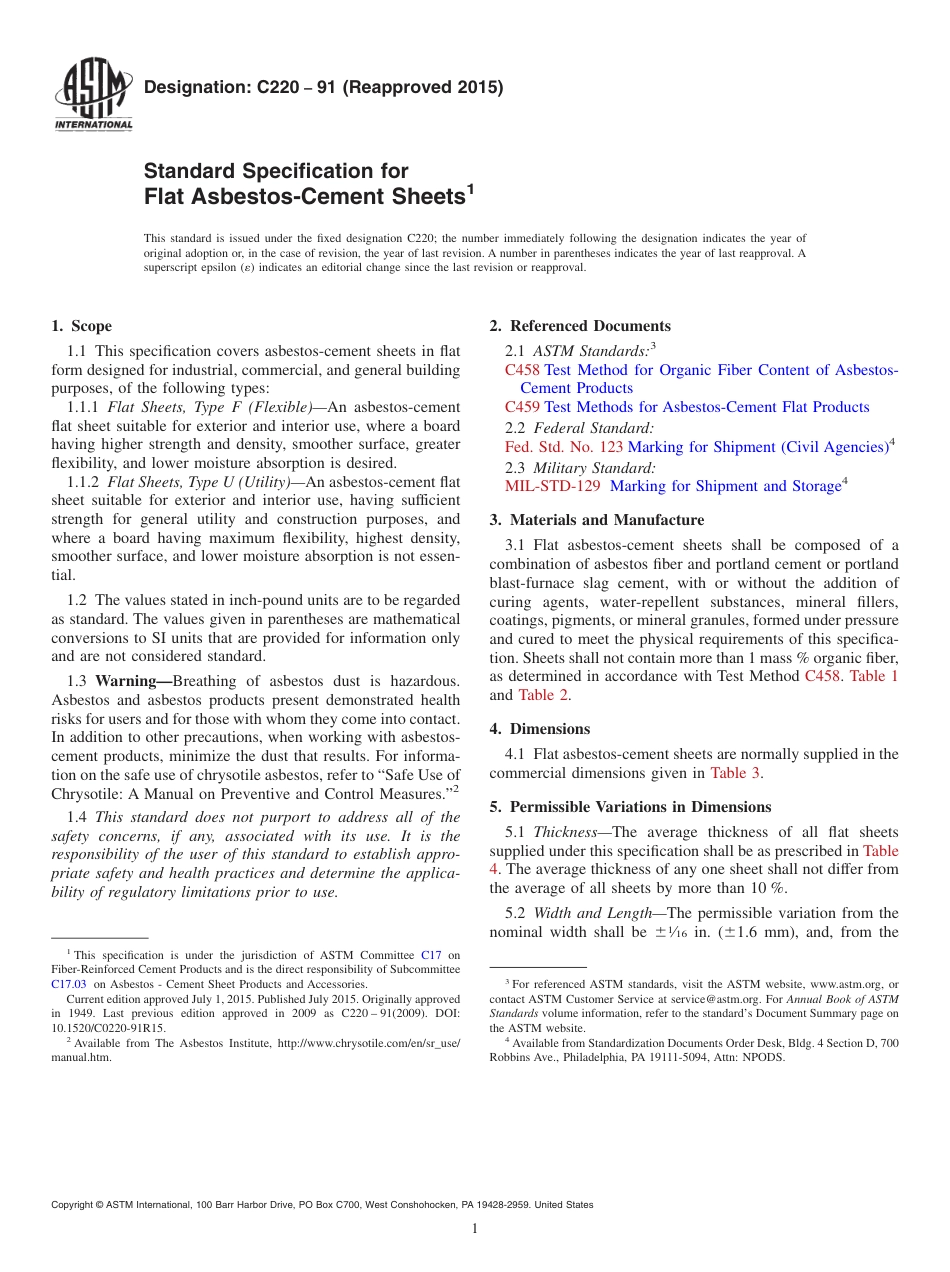 ASTM C220 - 91 (2015).pdf_第1页