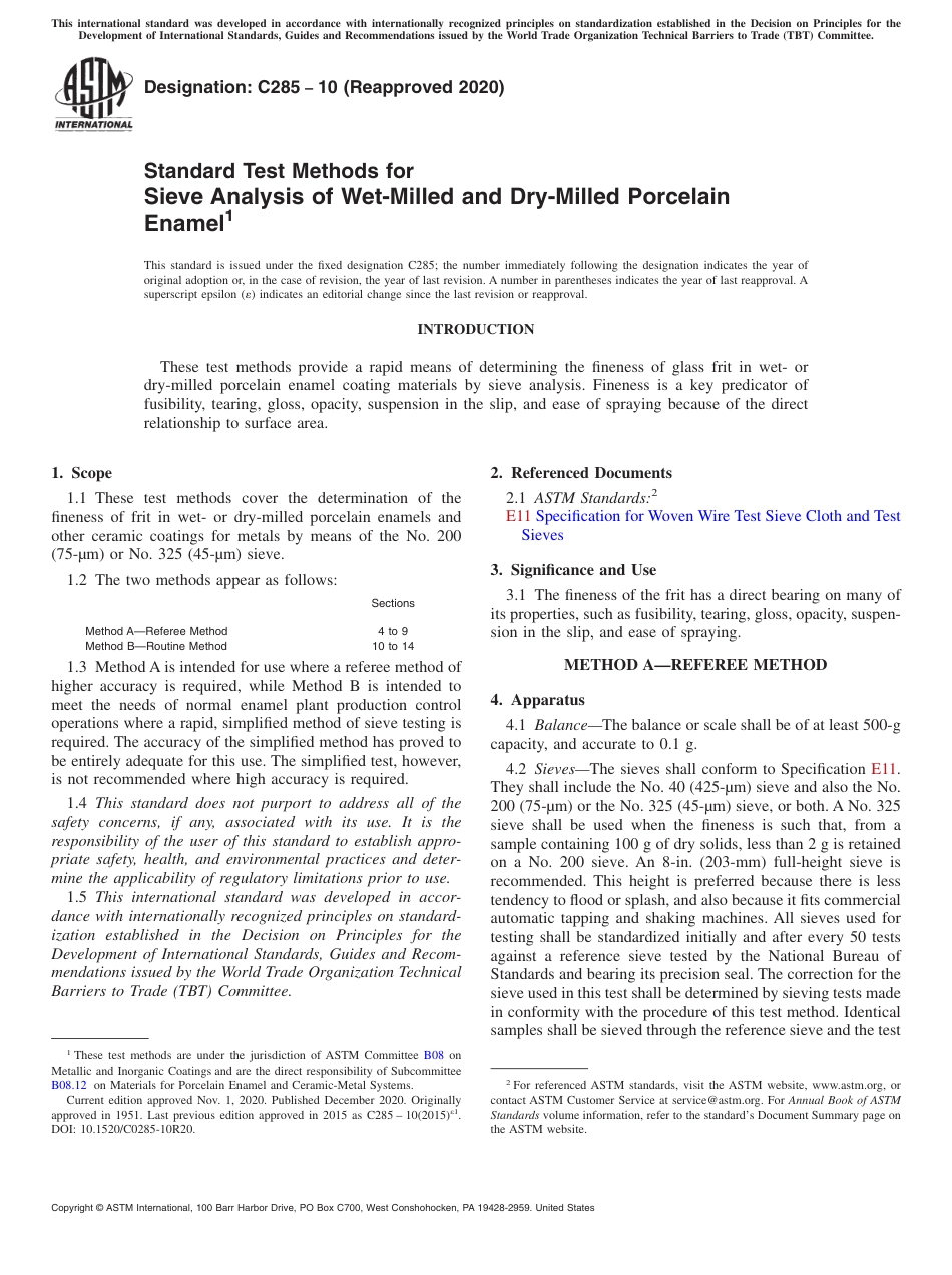 ASTM C285 - 10 (2020).pdf_第1页