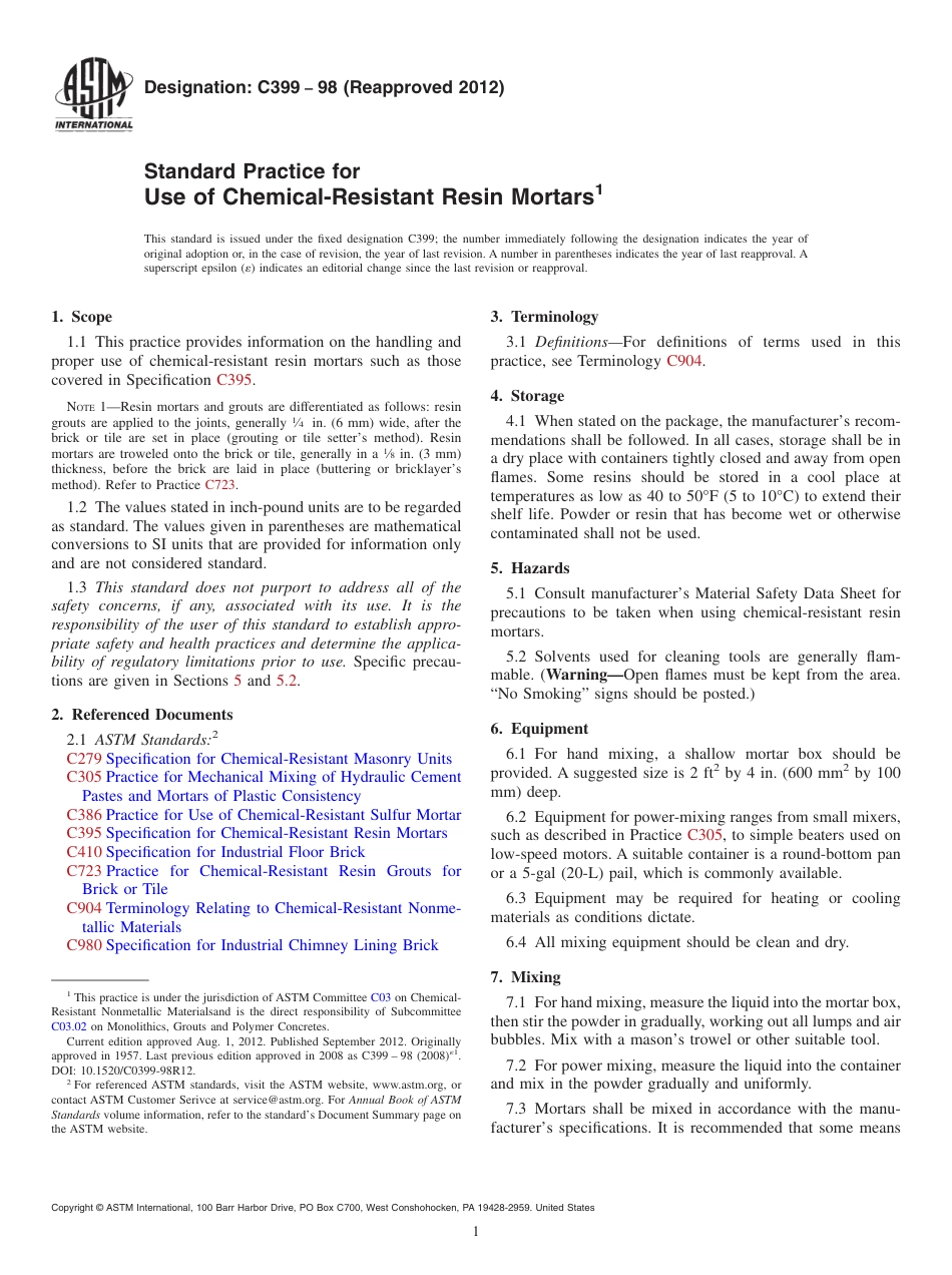 ASTM C399 - 98 (2012).pdf_第1页
