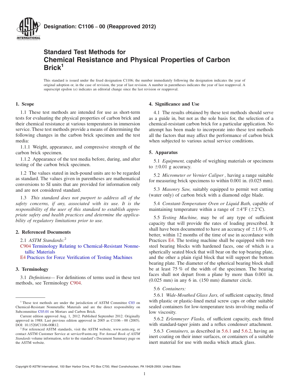 ASTM C1106 - 00 (2012).pdf_第1页