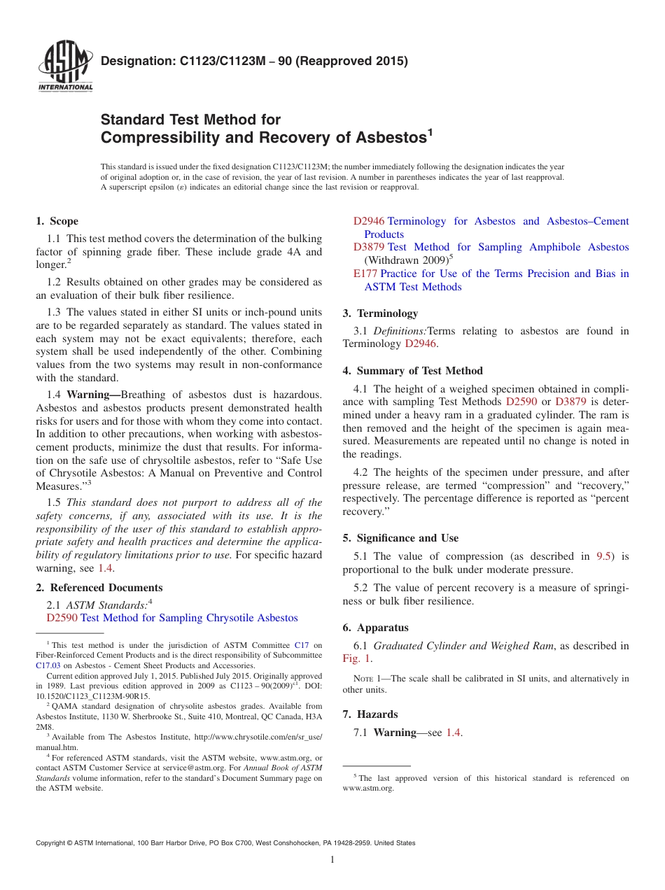 ASTM C1123 - C 1123M - 90 (2015).pdf_第1页