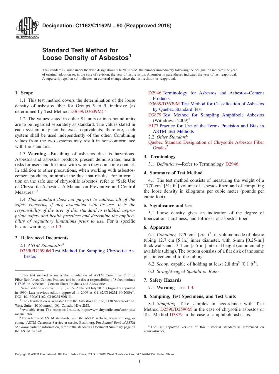 ASTM C1162 - C 1162M - 90 (2015).pdf_第1页