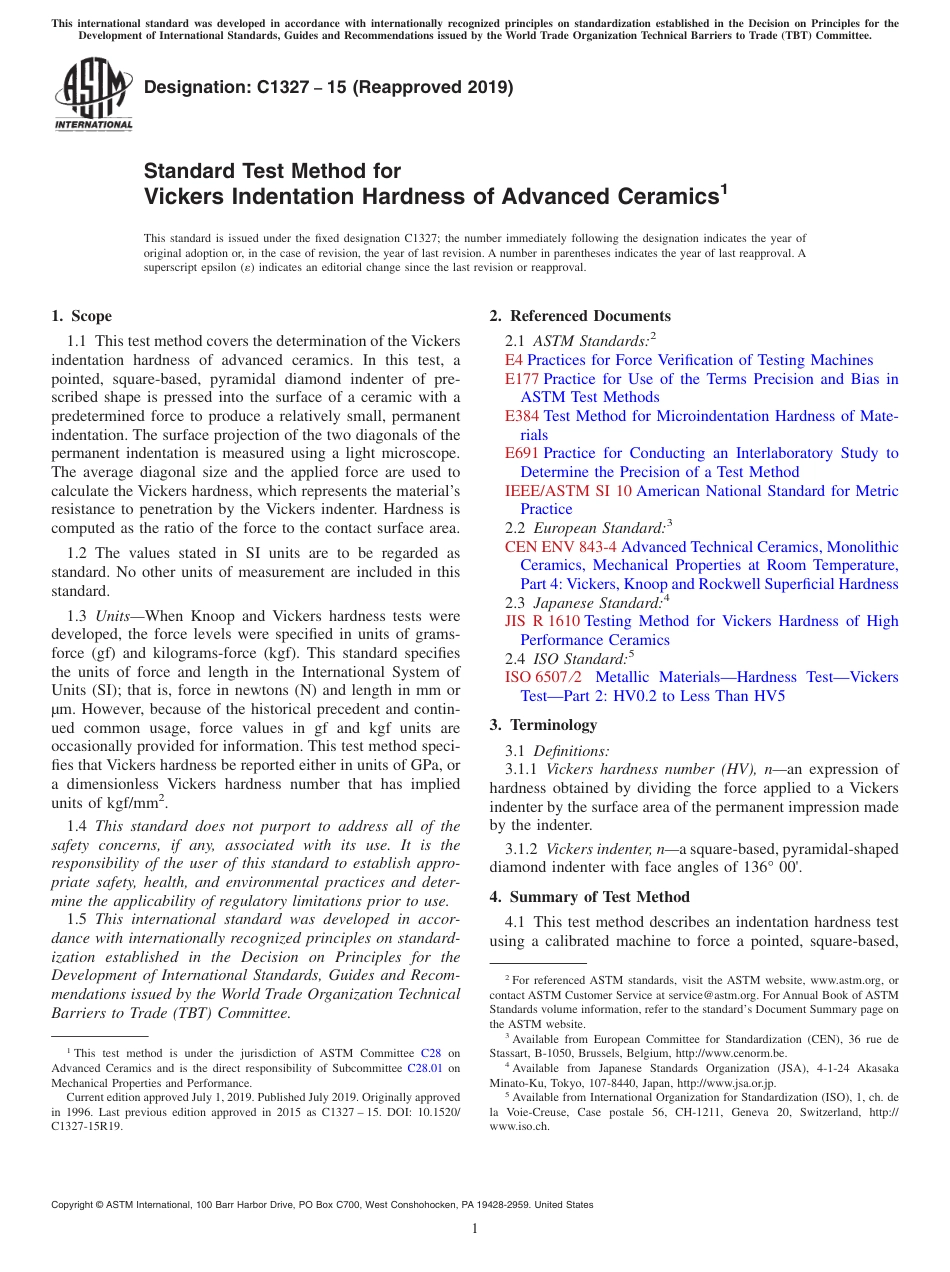 ASTM C1327 - 15 (2019).pdf_第1页