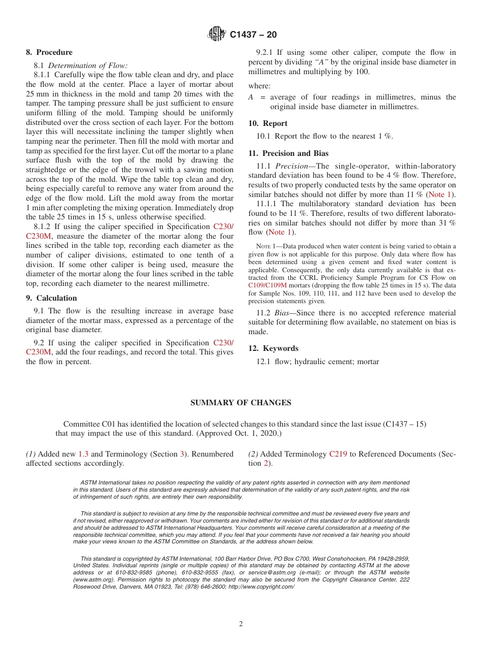 ASTM C1437 - 20.pdf_第2页