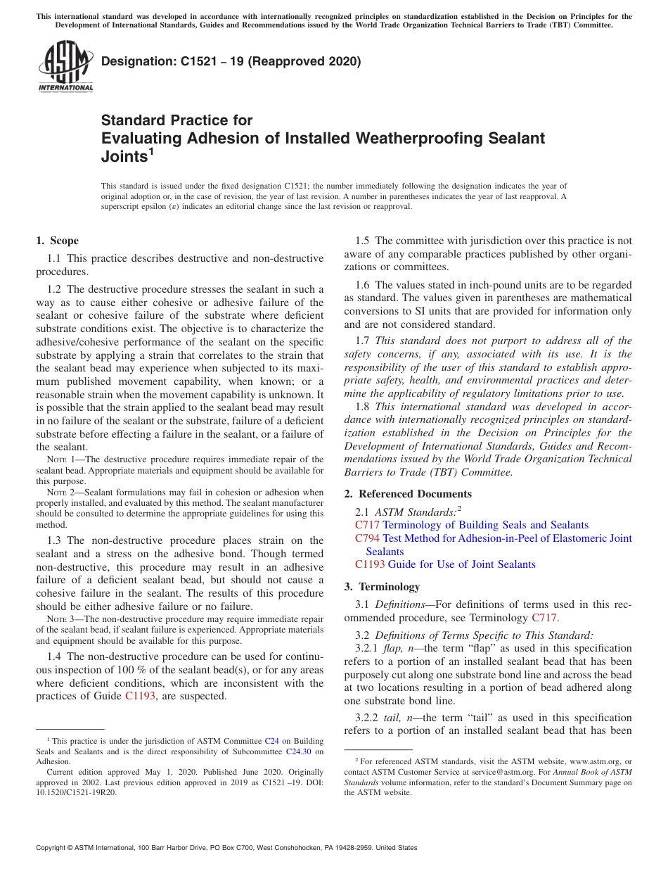 ASTM C1521 - 19 (2020).pdf_第1页
