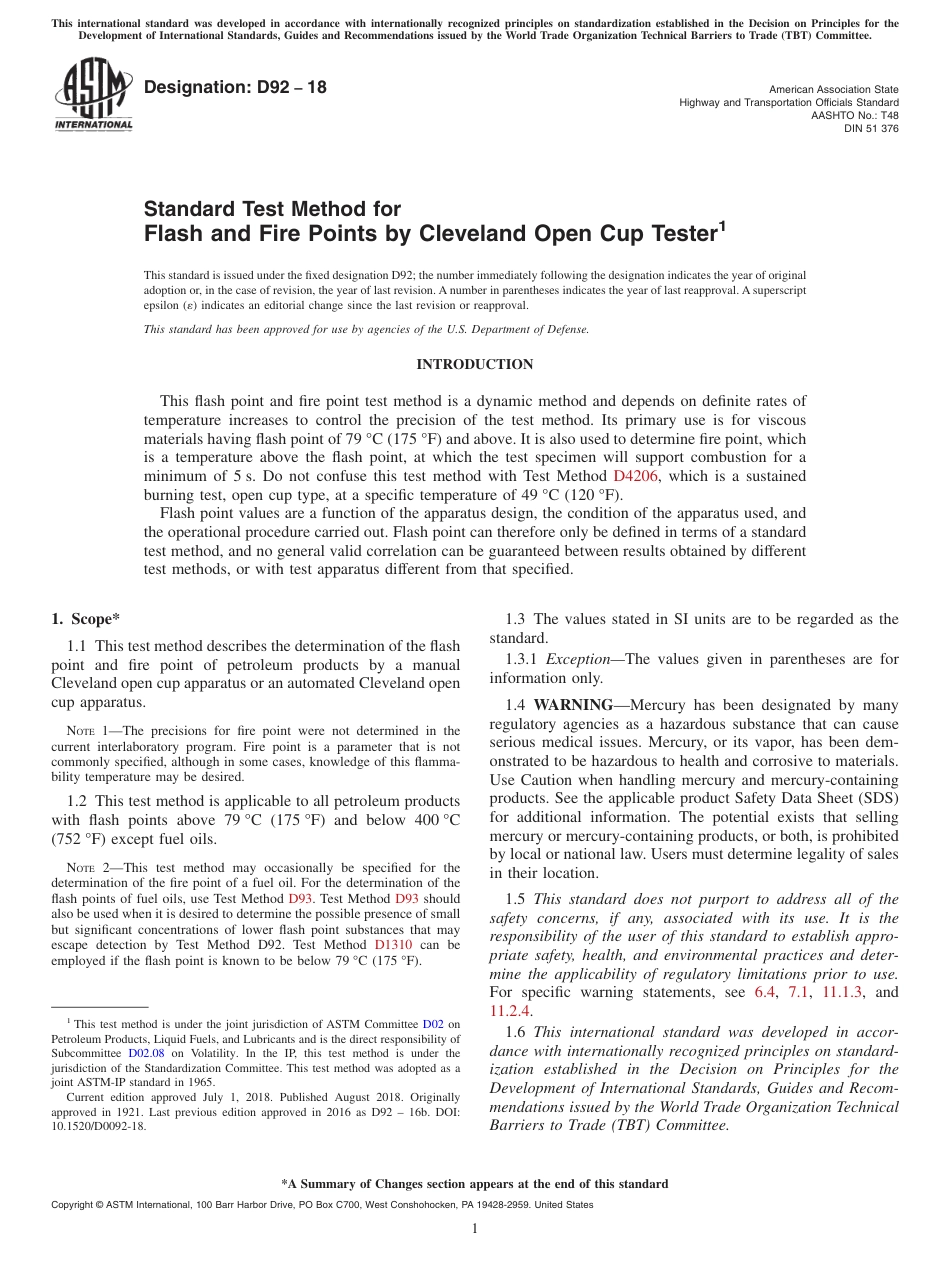 ASTM D92 - 18.pdf_第1页