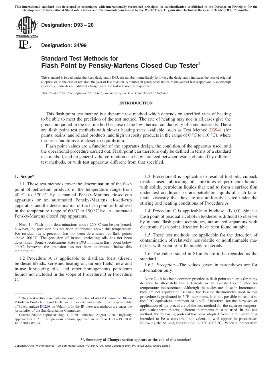 ASTM D93 - 20.pdf_第1页