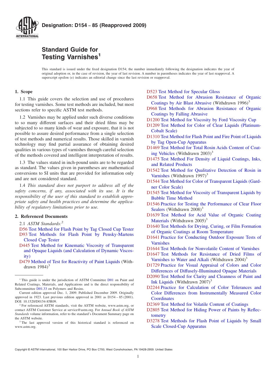 ASTM D154 - 85 (2009).pdf_第1页