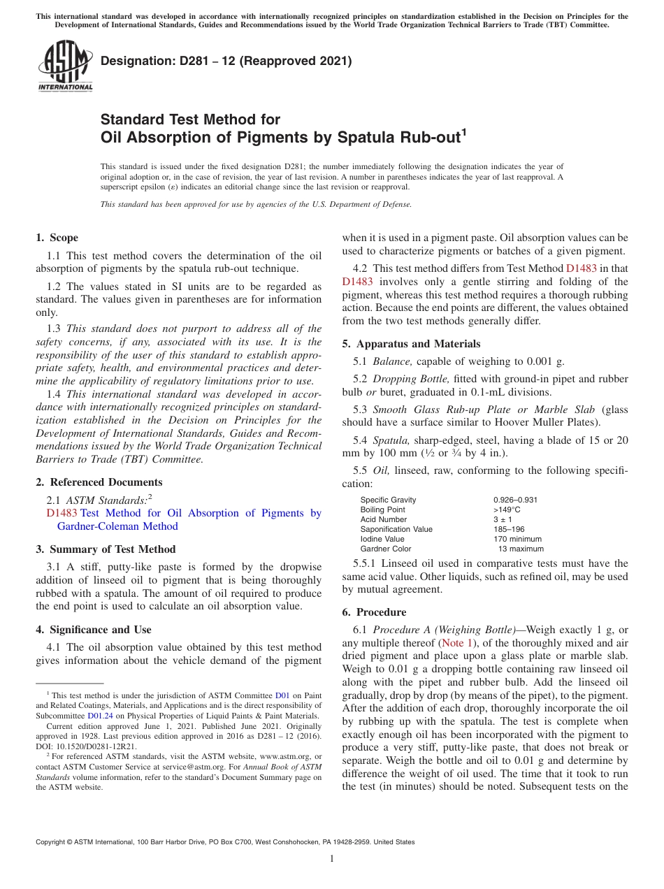 ASTM D281 - 12 (2021).pdf_第1页