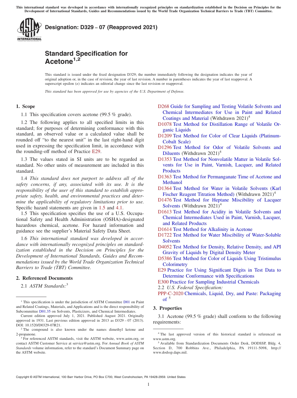 ASTM D329 - 07 (2021).pdf_第1页