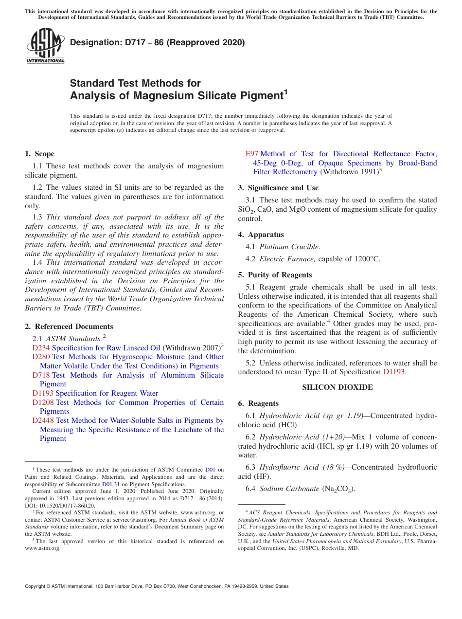 ASTM D717 - 86 (2020).pdf_第1页
