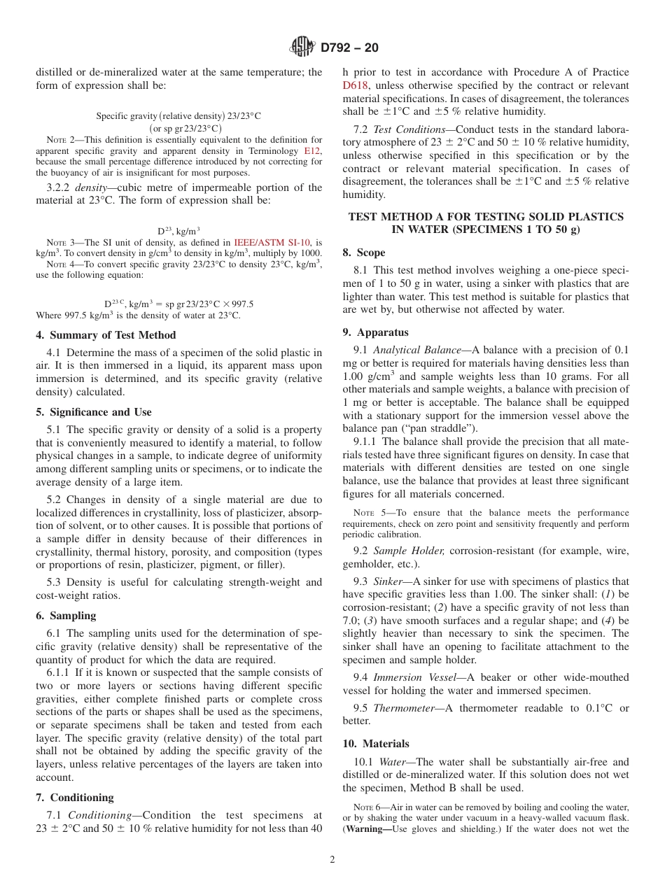 ASTM D792 - 20.pdf_第2页