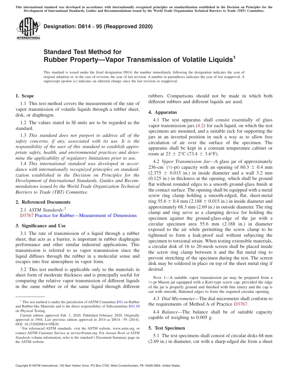 ASTM D814 - 95 (2020).pdf_第1页