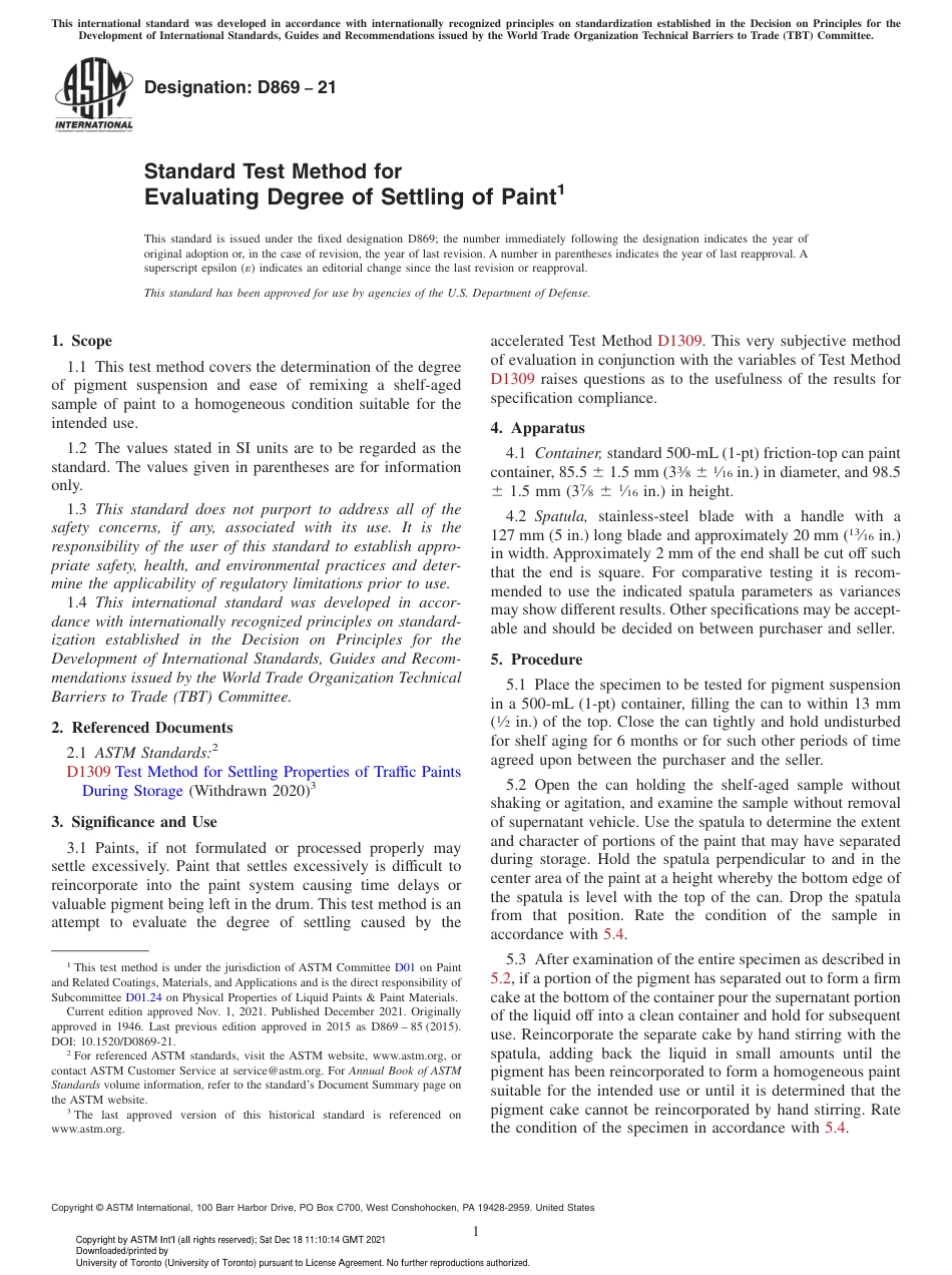 ASTM D869 - 21.pdf_第1页