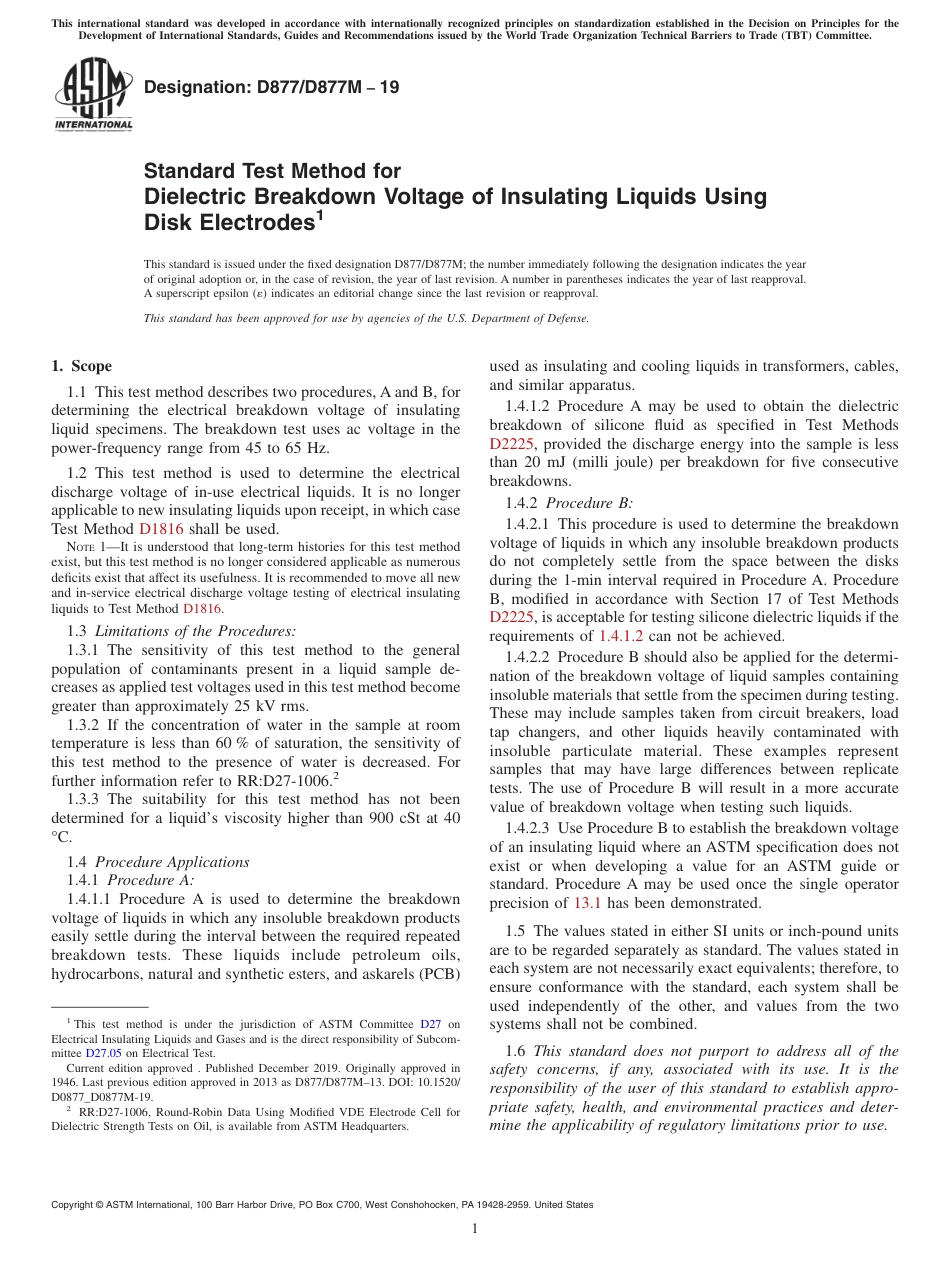 ASTM D877 - D 877M - 19.pdf_第1页