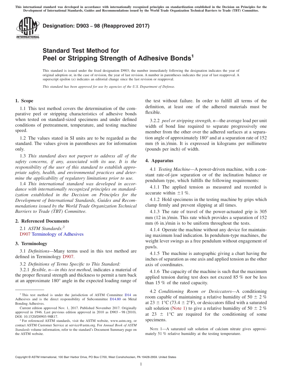 ASTM D903 - 98 (2017).pdf_第1页