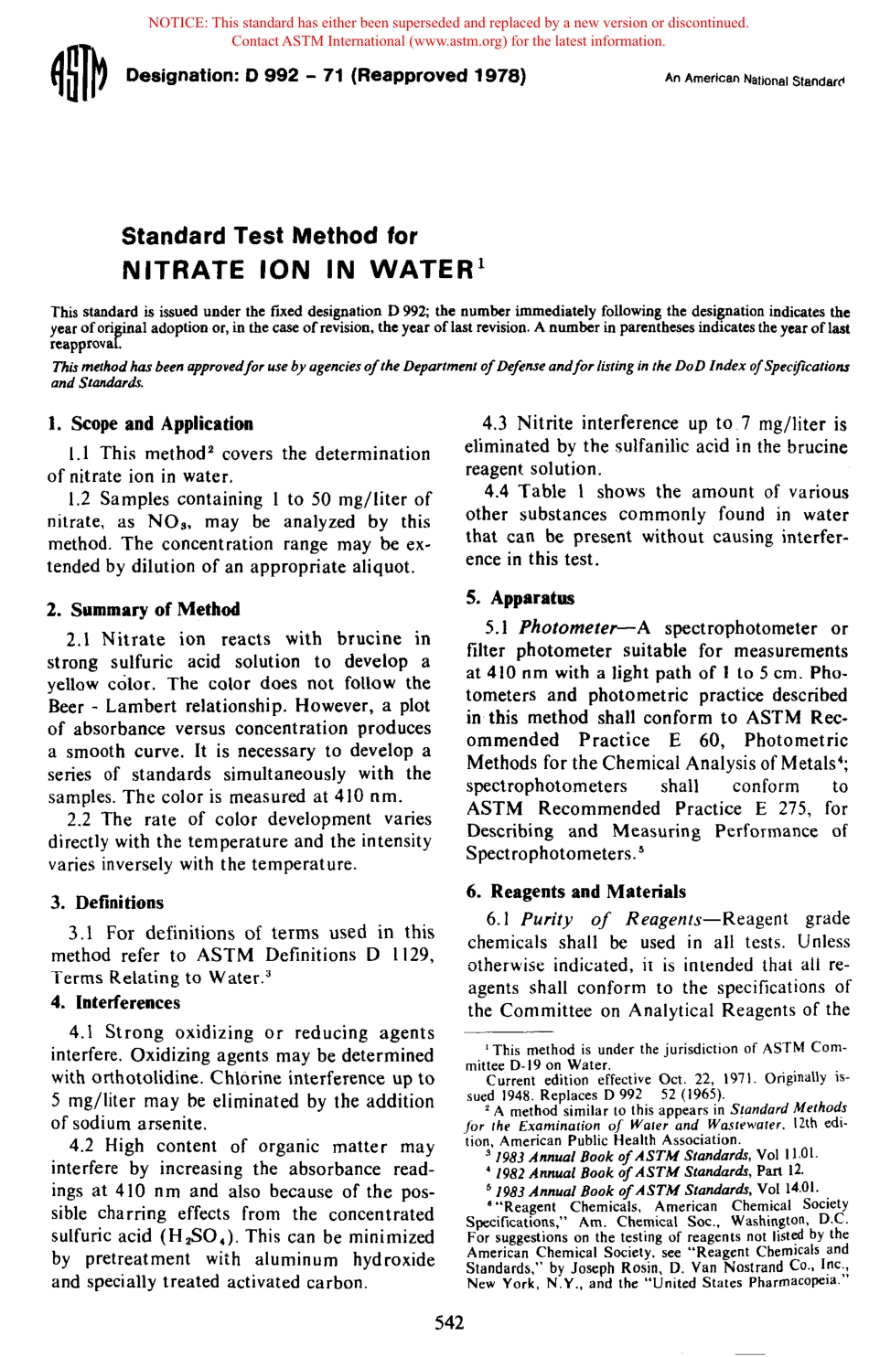 ASTM D992 - 71 (1978) scan.pdf_第1页