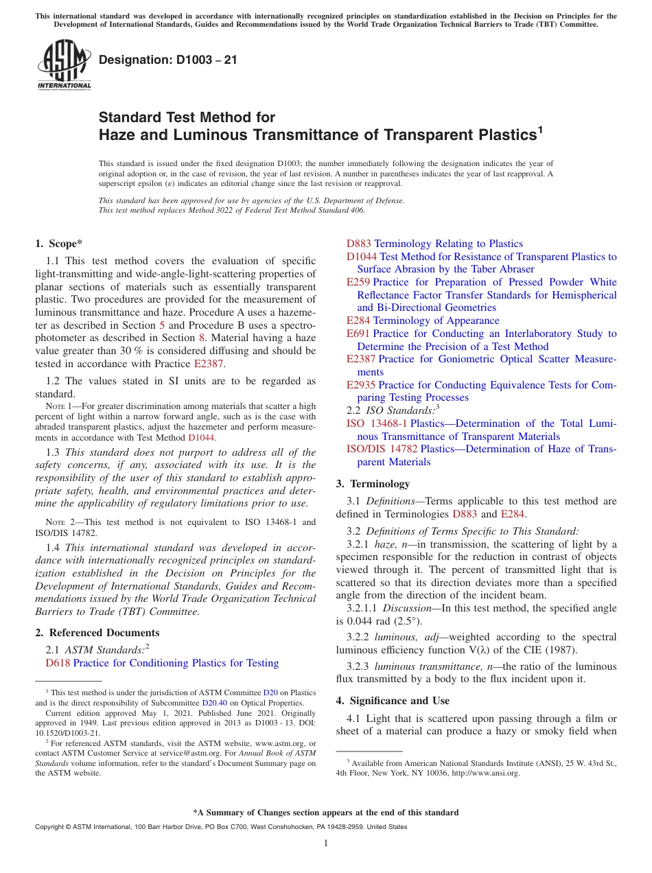 ASTM D1003 - 21.pdf_第1页