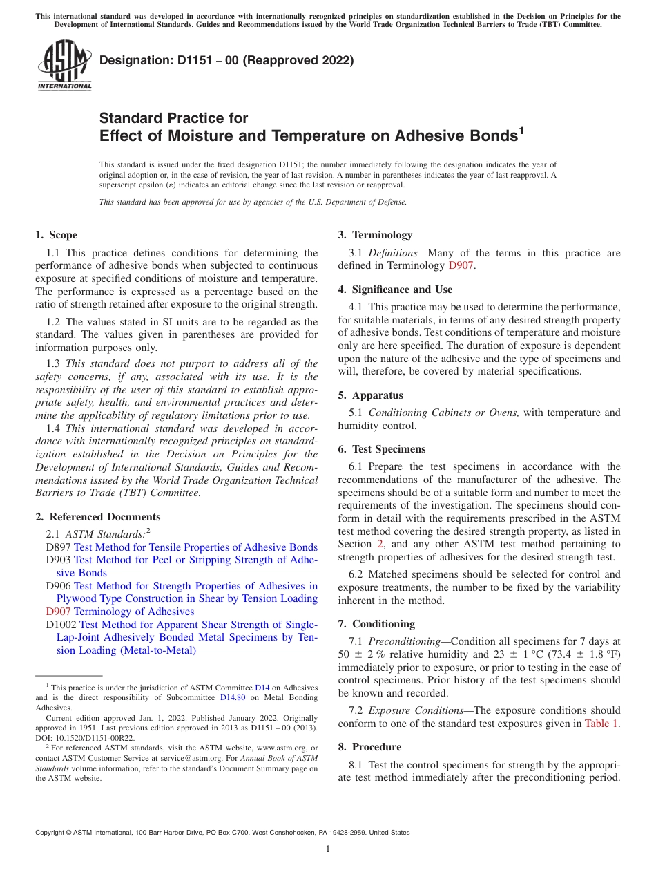 ASTM D1151 - 00 (2022).pdf_第1页