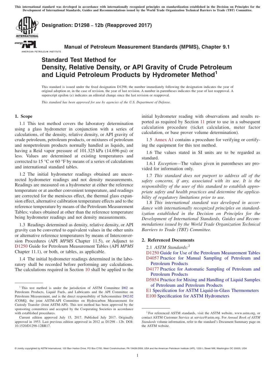 ASTM D1298 - 12b (2017).pdf_第1页