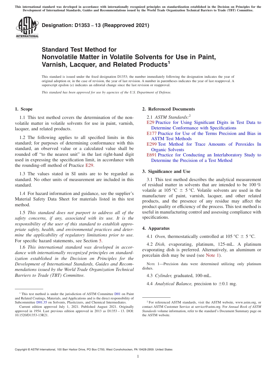 ASTM D1353 - 13 (2021).pdf_第1页
