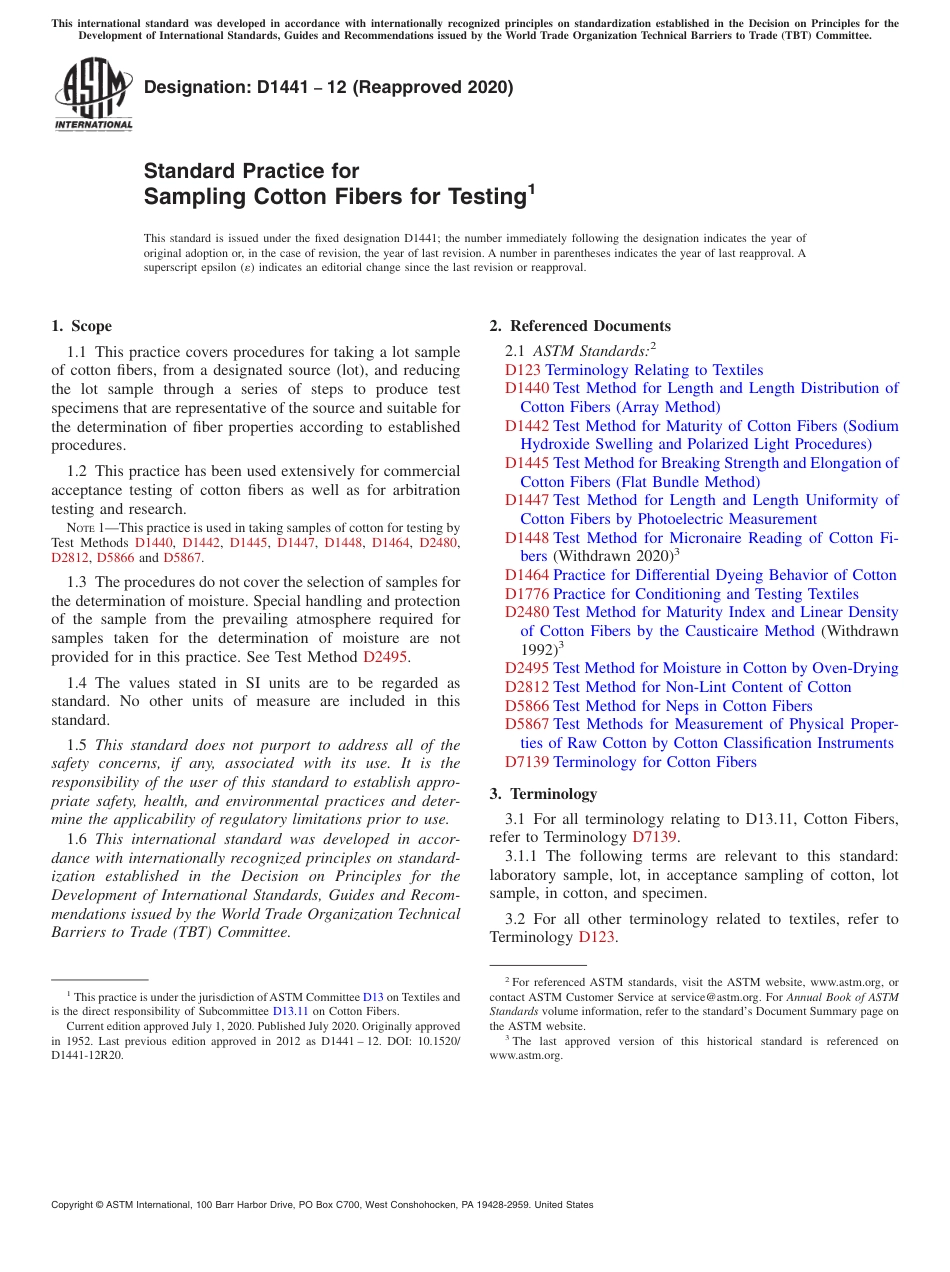 ASTM D1441 - 12 (2020).pdf_第1页