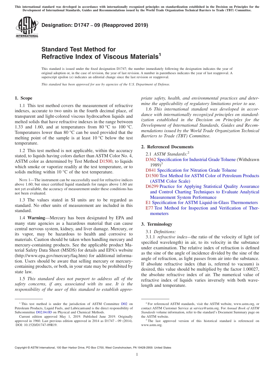 ASTM D1747 - 09 (2019).pdf_第1页