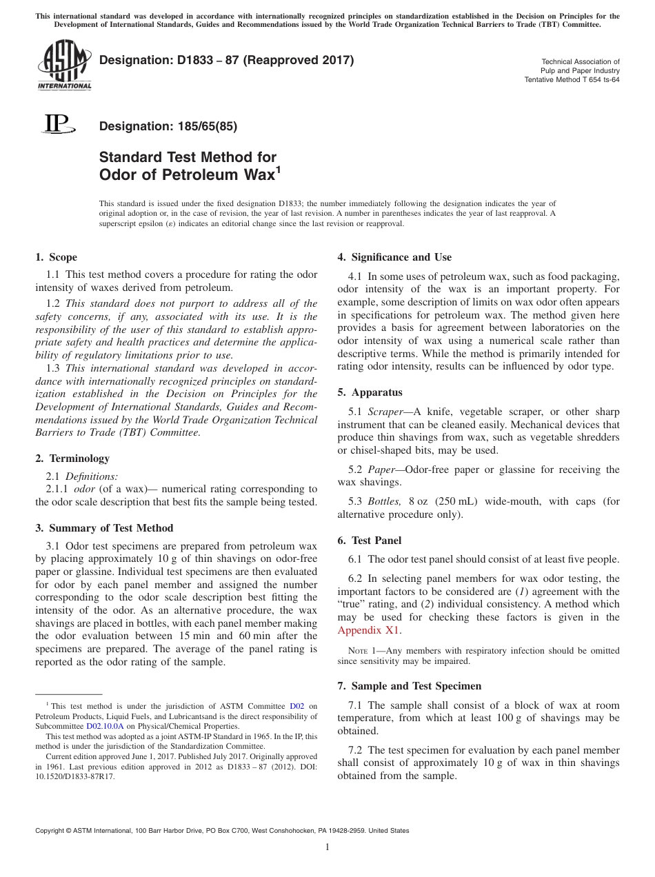 ASTM D1833 - 87 (2017).pdf_第1页