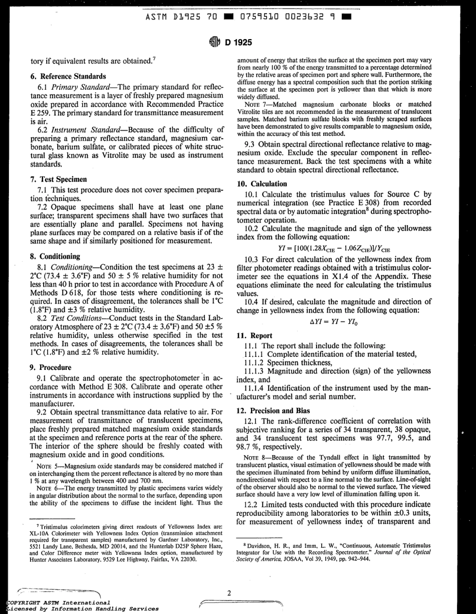 ASTM D1925 - 70 (1988)e1 scan.pdf_第2页