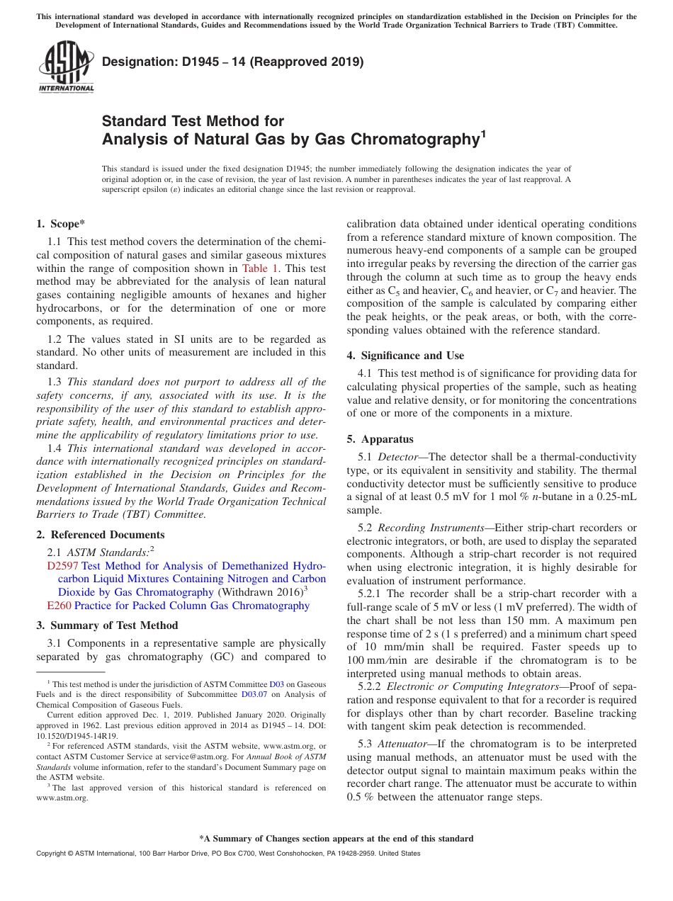 ASTM D1945 - 14 (2019).pdf_第1页