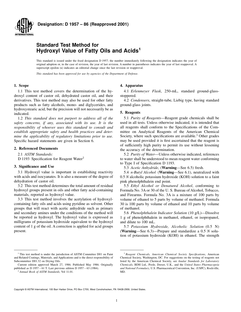 ASTM D1957 - 86 (2001).pdf_第1页