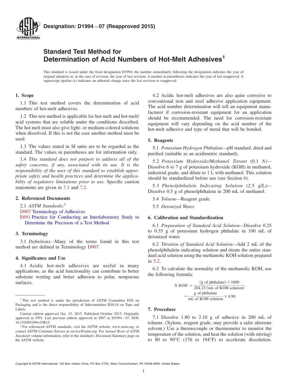 ASTM D1994 - 07 (2015).pdf_第1页